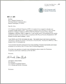 CBP Bonded Warehouse Facility