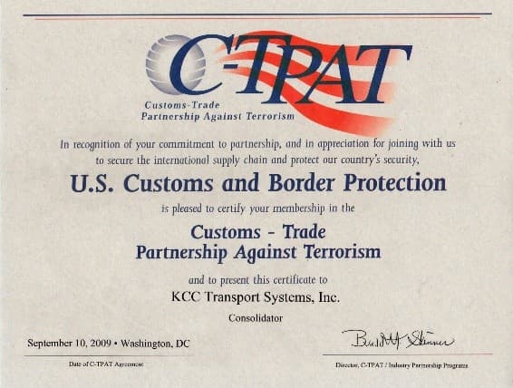 C-TPAT Certified Partner